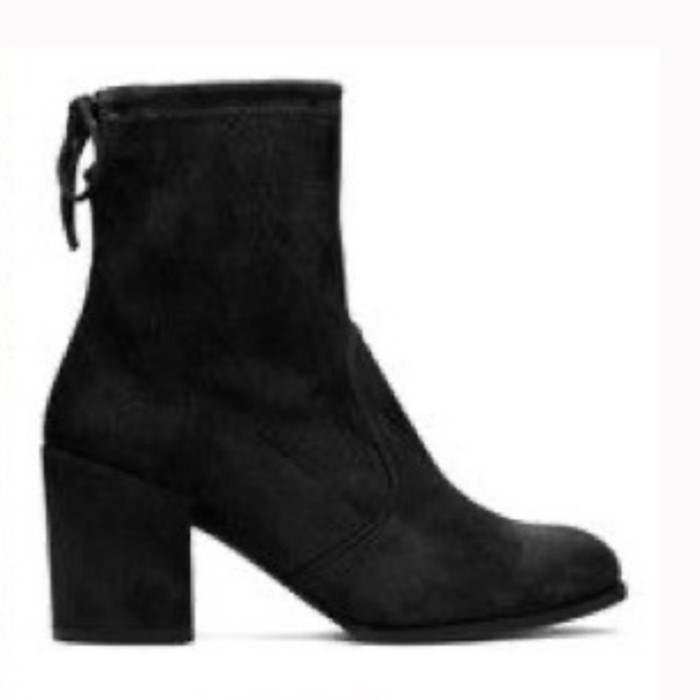 Stuart Weitzman Heeled Black Booties Size 8